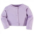 thumbnail image 4 of Touched by Nature Baby and Toddler Girl Organic Cotton Dress and Cardigan 2pc Set, Purple Garden, 3 Toddler, 4 of 4