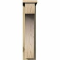 thumbnail image 2 of 6"W x 14"D x 26"H Huntington Rough Sawn Corbel w/Backplate, Douglas Fir, 2 of 9