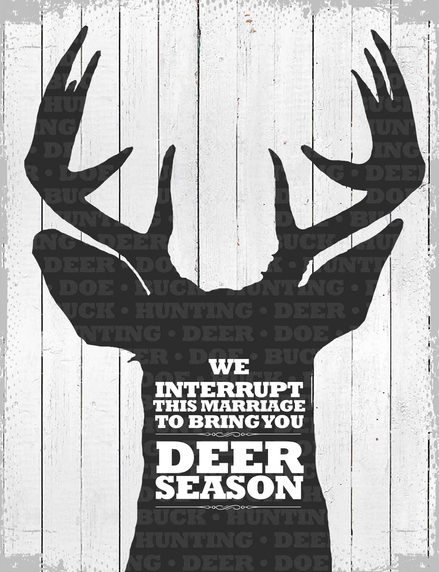 Marmont Hill "Deer Season 1" by Saturday Evening Post Painting Print on Canvas
