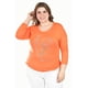 thumbnail image 1 of Blusa LOVE Roman Fashion /Tallas Extras, 278 (Naranja) naranja 38, 1 of 6