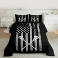 thumbnail image 2 of Homewish Lacrosse Game Bedding Comforter Set,Sport Theme Twin Comforter Sets,Gray Black Bedding Set For Boys Kids,Breathable Home Decor Reversible,2 Pieces, 2 of 8