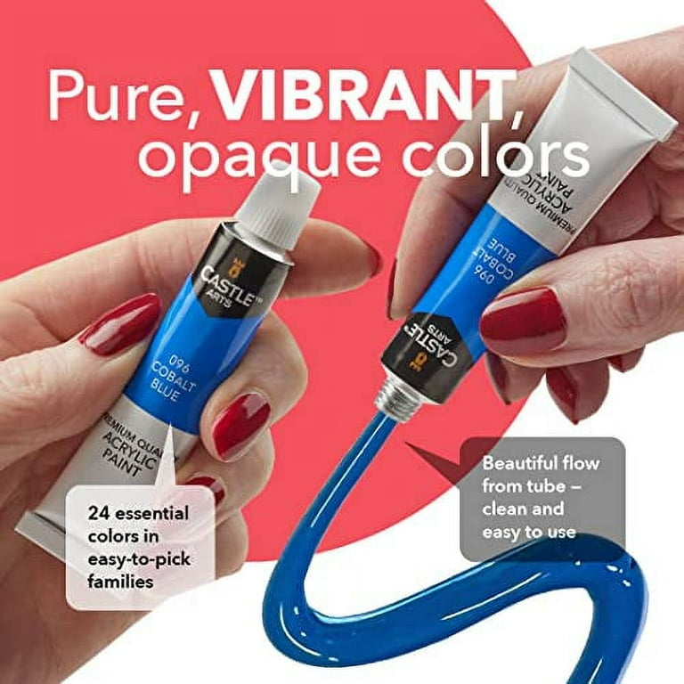 Castle art supplies acrylic paint set deals