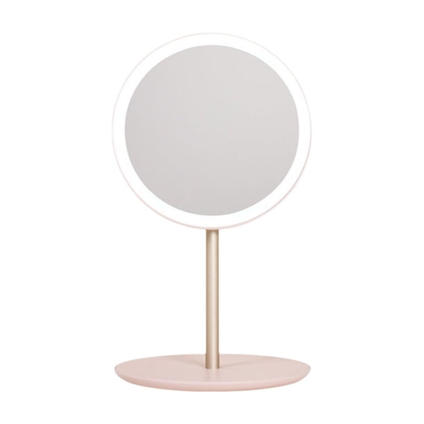 Pisexur Batería de cocina Espejo cosmético de viaje plegable con LED, portátil y almacenable, recargable. para la cocina del hogar