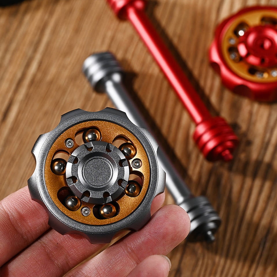 EDC fingertip windmill scepter slider fingertip toys adult reduction gyro metal slider finger push rotating coin decompression