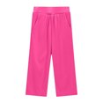 thumbnail image 6 of Hinvhai Girl's Capri Jogger Lounge Sweatpants with Pockets Yoga Workout Hot Pink 4 Years, 6 of 8