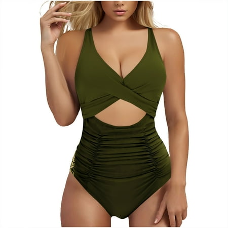 Swimsuit Bottoms High Waisted One Piece Shorts Swimsuits for Women Cute Bikinis for Women High Leg One Piece Swimsuit One Piece Swimsuit Women Clearance