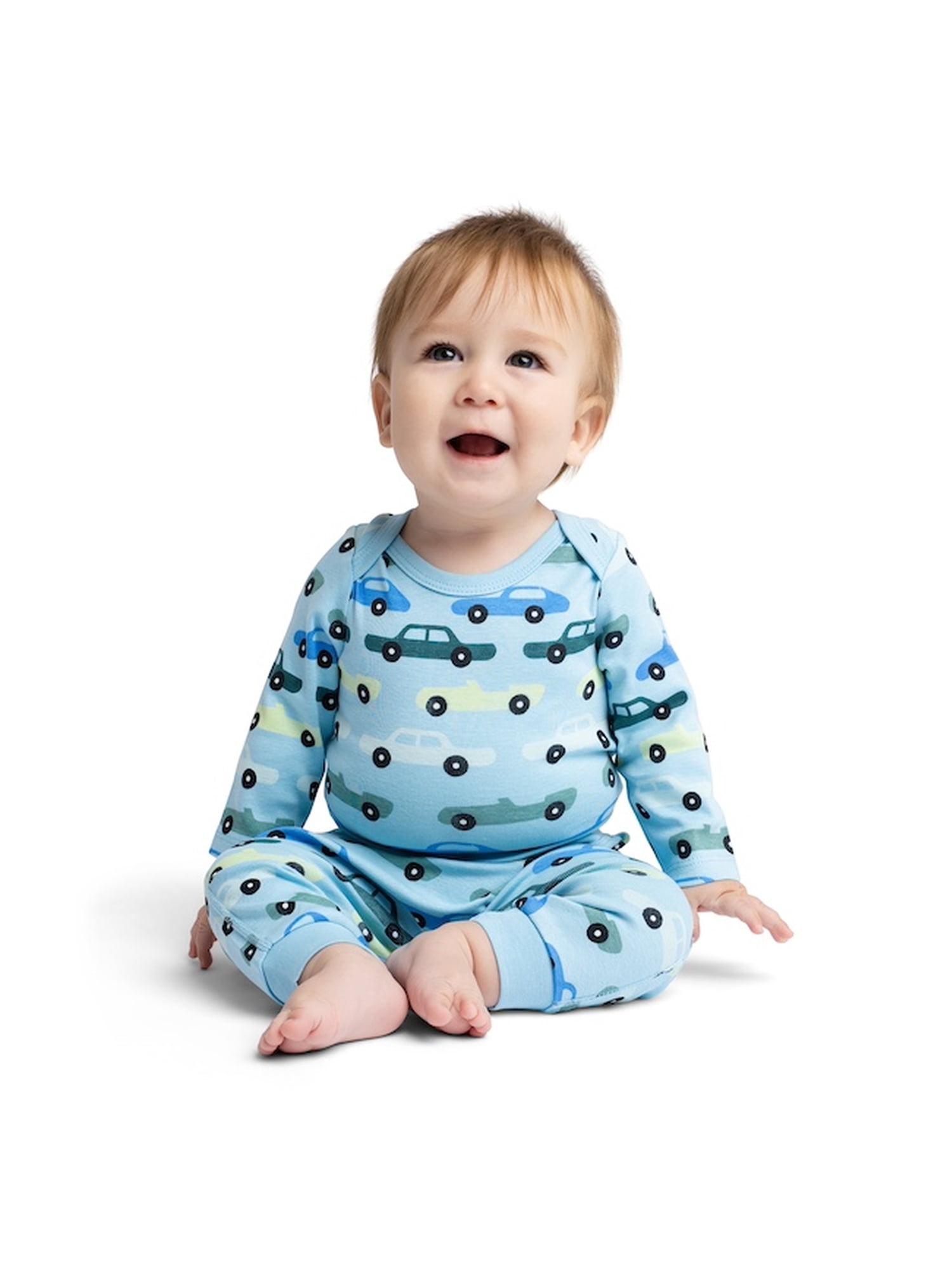 Monica + Andy Organic Cotton Gender Neutral First Moves Bodysuit + Groove Pant Set, Sizes Newborn -24 Months