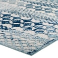 thumbnail image 3 of Reflect Giada Abstract Diamond Moroccan Trellis 5x8 Indoor or Outdoor Area Rug Ivory and Blue, 3 of 7