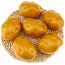 6pcs Artificial Potato Lifelike Fake Vegetable Home Kitchen Party Food Toy Decoration Model Props