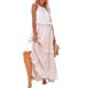 thumbnail image 1 of VISgogo Vestido sin mangas de verano para mujer, color sólido, cuello cuadrado, sin mangas, informal, de una pieza con dobladillo con volantes para damas, S / M / L VISgogo moda, 1 of 9