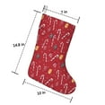 thumbnail image 2 of Christmas Stockings,Red Christmas Candy Cane Pattern Stockings Christmas,14.8'' Xmas Stockings,Christmas Party Favors,Christmas Party Decorations,Christmas Stockings Personalized, 2 of 5