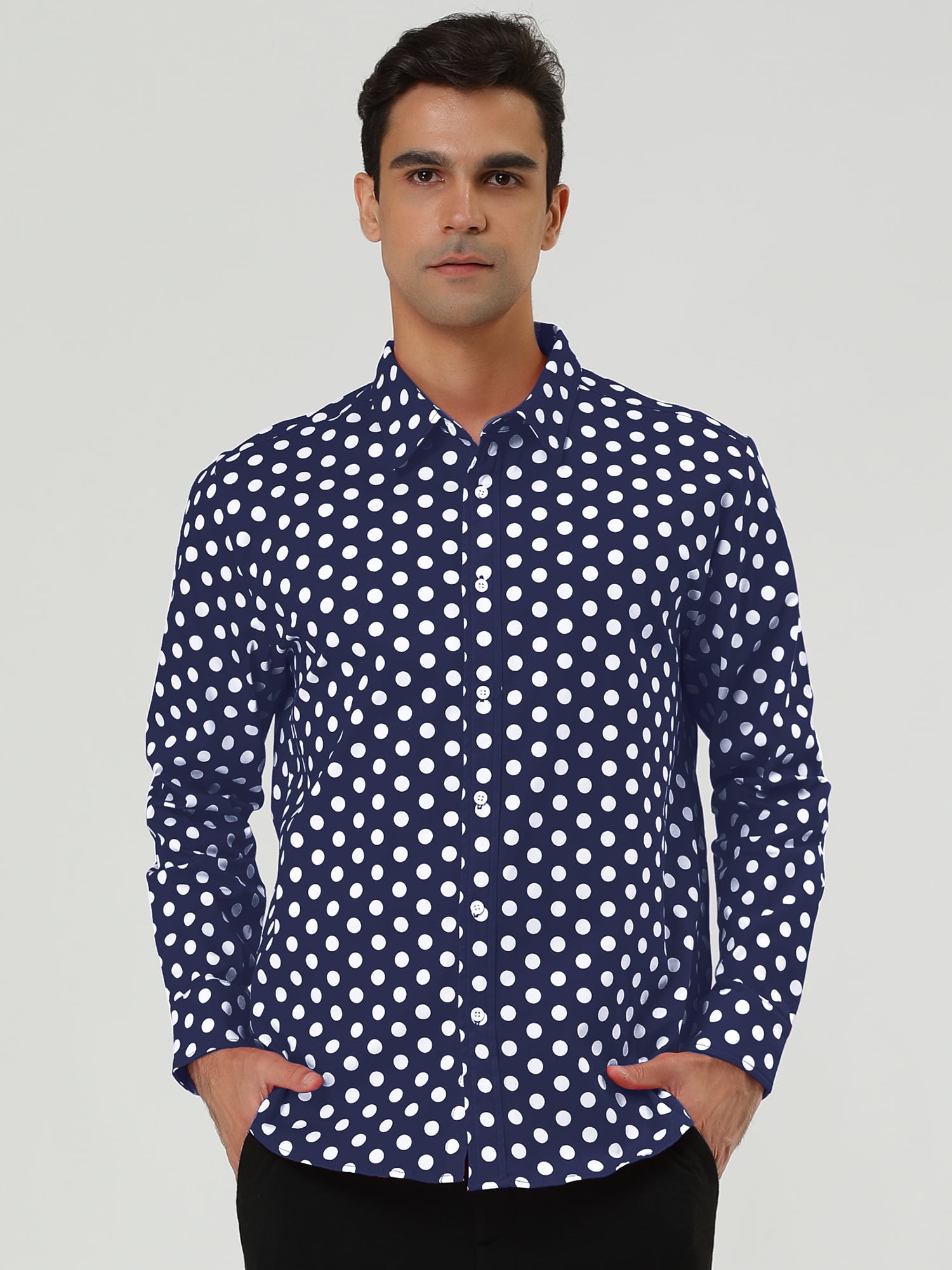 camisas de hombre de lunares