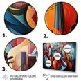 thumbnail image 3 of Designart "Musical Forms in Cubism IV" Cubism Metal Wall Art Set, 3 of 5