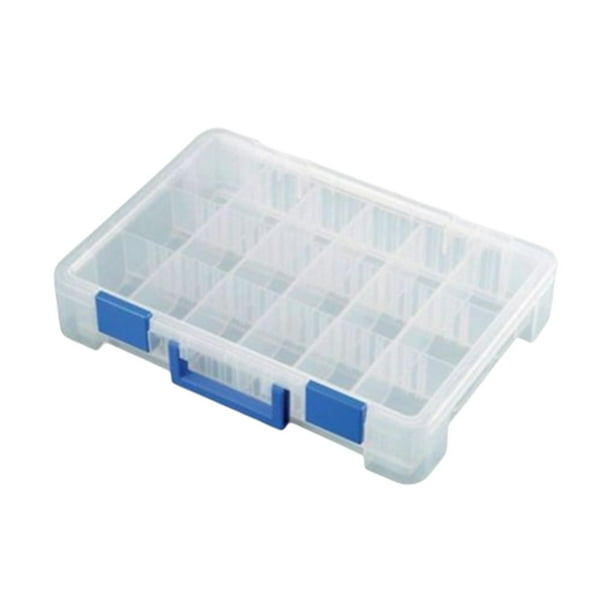 DOLITY Container with Dividers,Tackle Utility Boxes,Clear Organizer Box,  Fishing Tackle 40.5cmx29cmx7.8cm 