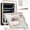 Khaki, variant on ZenRich Clear Case for iPad Pro 11 (M4) 2024, Shockproof Slim Hard Case with Screen Protector/Pencil Holder/360°Rotating Kickstand/Handle/Carrying Strap for A2836/A2837/A3006, Clear