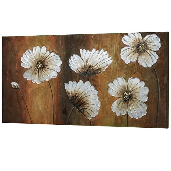 Dancing Blooms Canvas Art Multi Warm
