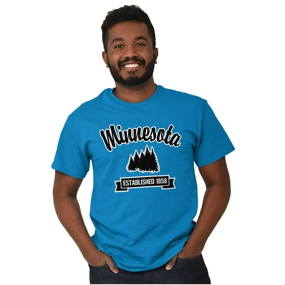 Minnesota Cute Pine Tree Souvenir Men's Graphic T Shirt Tees Brisco Brands S