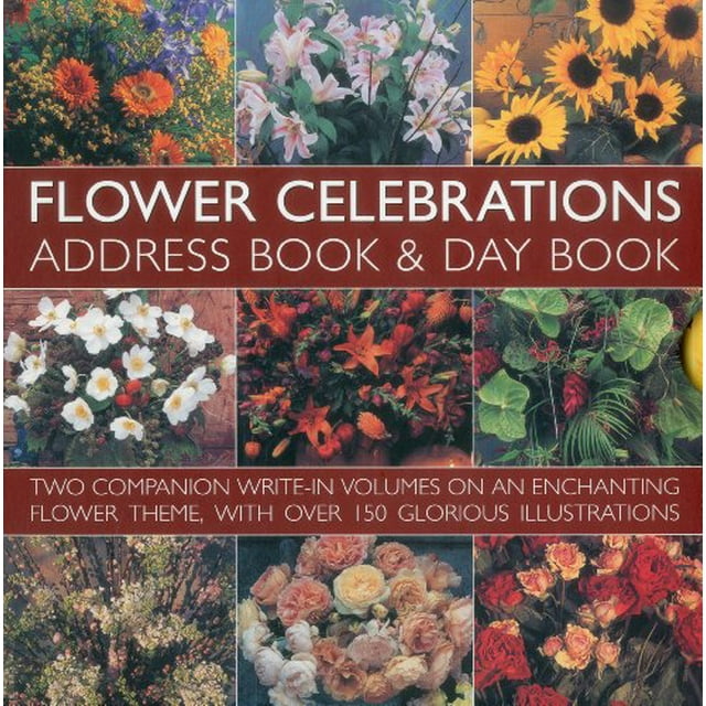 Livre d'Adresses et de Jour avec Fleurs pour Célébrations