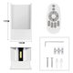 thumbnail image 4 of Lámpara de pared LED moderna para dormitorio interior de 12 W, lámparas de aluminio, lámpara ajustable hacia arriba y hacia abajo, diseño blanco cálido para dormitorio, hogar, pasillo, sala de estar, 4 of 6