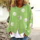 thumbnail image 2 of Cárdigan, Suéteres Para Mujer, Suéteres de Otoño E Invierno, Abrigo de Punto de Manga Larga Con Estampado Floral Informal A La Moda, Tops Odeerbi ODB177747, 2 of 5