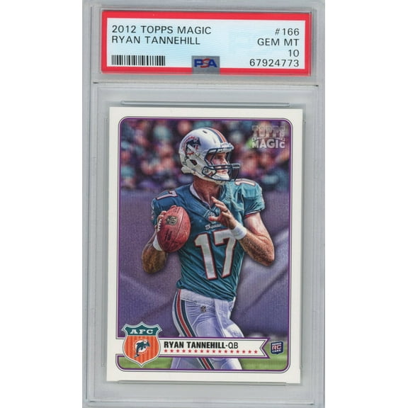 Graded 2012 Topps Magic Ryan Tannehill #166 Rookie RC Football Card PSA 10 Gem Mint