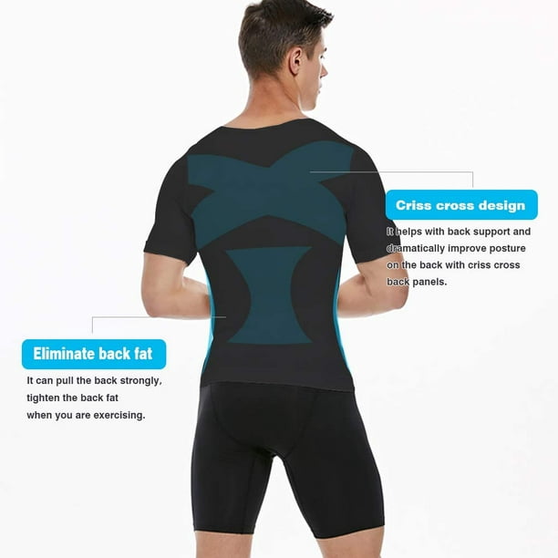 Men's Compression Shirt Undershirt Slimming Tank Top Workout Vest Abs  Abdomen Slim Body Shaper 