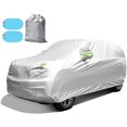 thumbnail image 1 of Funda de Coche, Funda de Coche SUV, Funda de Coche Impermeable Portátil con Banda Reflectante y Película Antipolvo para SUVs de hasta 193 Pulgadas de Largo (Plata), 1 of 7