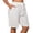 #297-White, variant on Women's Gauze Shorts for Beach Swimsuit Cover Up Sheer Drawstring High Rise Cover Ups Summer Shorts with Pockets