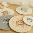 thumbnail image 5 of Round Braided Placemats Heat Resistant Stain Resistant Non Slip Washable Multi-Use Placemats Table Mats for Dining Tables, 5 of 6
