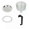 thumbnail image 1 of Espresso Coffee Moka Pot Rubber Ring Handle Gasket Funnel Filter Set For Cups Moka Pot Espresso Coffee Makers Parts, 1 of 4