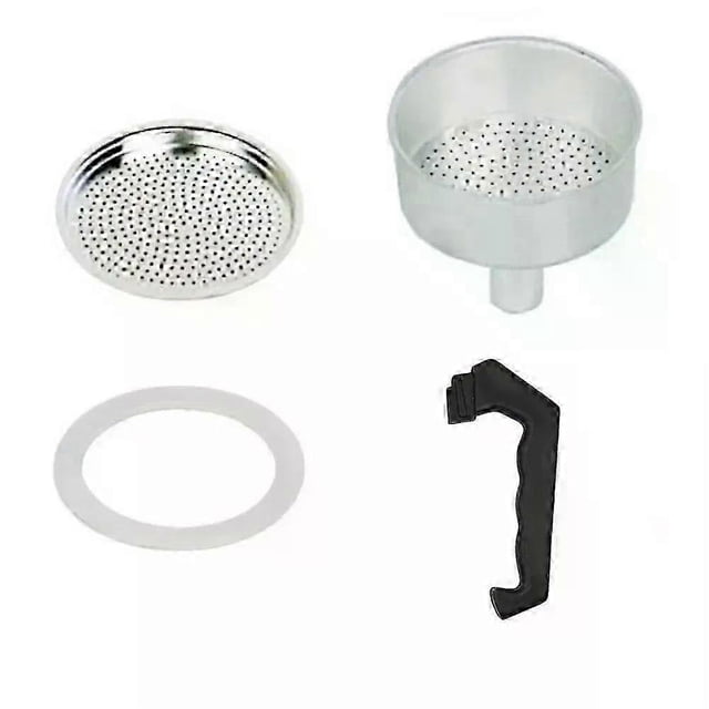 Espresso Coffee Moka Pot Rubber Ring Handle Gasket Funnel Filter Set For Cups Moka Pot Espresso Coffee Makers Parts