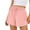 Pink, variant on YUGYXL Drawstring Shorts for Women Comfy Casual Shorts Stretch Waist Lightweight Shorts with Pockets Summer Wide Leg Shorts Khaki XL