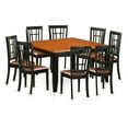 thumbnail image 4 of East West Furniture PFNI9-BCH-C 9 PC Dining room set-Dining Table and 8 Wood Dining Chairs, 4 of 4
