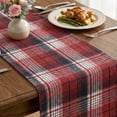thumbnail image 5 of Sm:)e Red Dark Blue Rustic Plaid Valentine Table Runner 13x108 Inch, Farmhouse Winter Holiday Table Decoration, 5 of 7