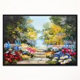 thumbnail image 2 of Designart - Forêt d'Été avec Fleurs - Impression d'Art Paysager sur Toile Encadrée, 2 of 4