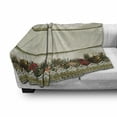 thumbnail image 3 of Christmas Soft Flannel Fleece Blanket, Old Fashioned Traditional Ornaments Lace Style with Winter Season Nature Elements, Cozy Plush for Indoor and Outdoor Use, 70" x 90", Multicolor, by Ambesonne, 3 of 6