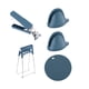 thumbnail image 3 of Juego de cocina anti-escaldaduras para mover platos o cuencos calientes, protege las manos y es duradero. azul, 3 of 9