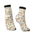 thumbnail image 4 of Bingfone Cartoon Corgi Design Patterned Men'S Women'S Casual Cotton Socks, 4 of 9
