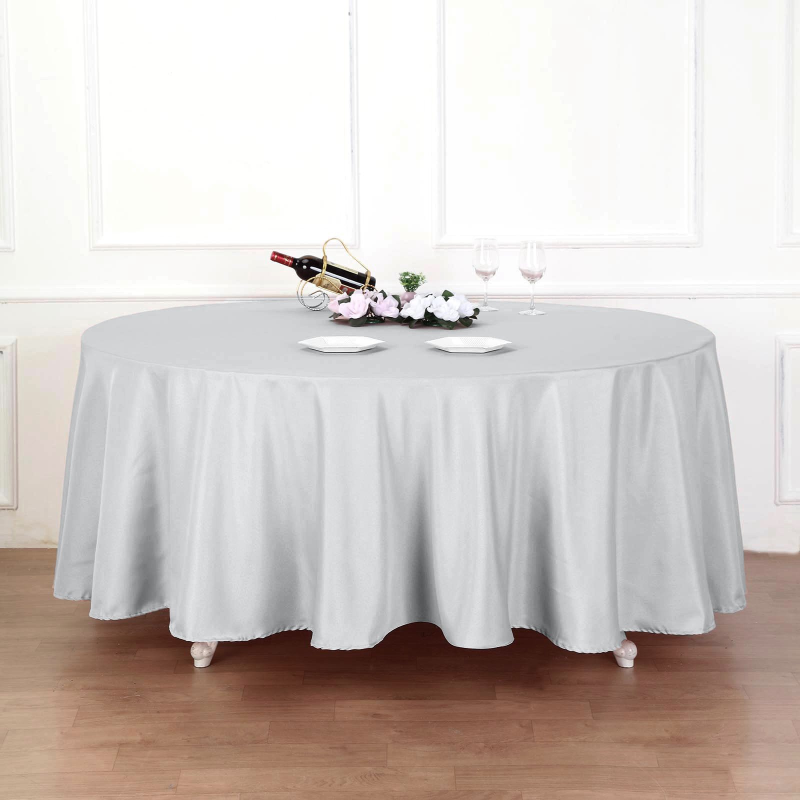 Efavormart 120" Wholesale Round Tablecloth Polyester Round Table Linens