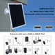thumbnail image 4 of Panel Solar Ndcxsfigh 20 W 5 V IP65 A Prueba para Cámara Seguridad USB Blanco, 4 of 9