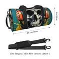 thumbnail image 3 of Bingfone Modern Hip-Hop Skull Print Gym Duffle Backpack for Men Women,Travel Weekender Carry-On Bags with Detachable Back Pack Straps for Traveling Overnight Climb Sports, 3 of 7