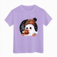 thumbnail image 6 of KPVEVIQ Toddler Boy Girl Pumpkin Print Spooky Halloween T-Shirt Short Sleeve Kids Fun Tops, 6 of 6