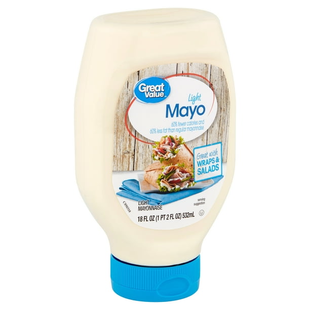 Great Value Light Mayonnaise, 18 fl oz