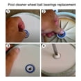 thumbnail image 3 of Pool Cleaner Part, Prevents Deformation Pool Cleaner Wheel Bearings 8pcs  for Maintenance, 3 of 7