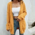 thumbnail image 2 of HAPIMO Sweater Cardigans for Women Open Front Solid Jacket Womens Loose Knitted Outwear Casual Comfy Girls Fall Fashion Tops Long Sleeve Yellow M, 2 of 9