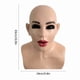 thumbnail image 3 of Casco de látex realista para cosplay femenino. Disfraz novedoso para Halloween y fiestas de disfraces. Casco completo de látex., 3 of 8