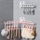 thumbnail image 2 of Toystoory Colgador de ropa de plástico desmontable de alta resistencia montado en la pared sin perforaciones para el hogar, baño, inodoro, Almacenamiento y organización del hogar Verde, 2 of 6