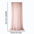 thumbnail image 3 of AUNVITO Clearance Outdoor Sunshade Sheer Curtain 118 x 30 Inches Resist Mosquito Mesh Gauze for Patio Pergola Garden Courtyard Balcony Decor, 3 of 7