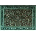 thumbnail image 1 of Ahgly Company Indoor Rectangle Persian Turquoise Blue Traditional Area Rugs, 7' x 9', 1 of 4