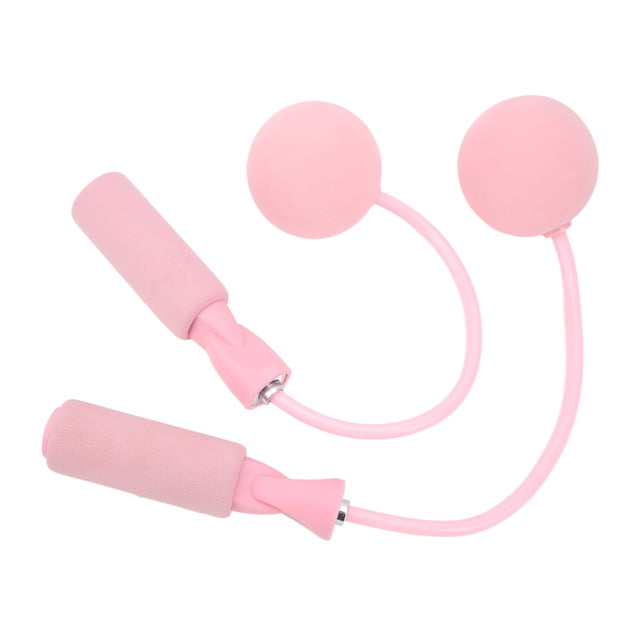 Ropeless Rope, Adjustable Cordless Skipping Rope Jumping Smoothly For Home Pink